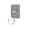Gancho con Adhesivo Fuerte para Pared, Transparente y de Alta Resistencia, Sin Taladro, Gancho Adhesivo de Acero Inoxidable sin Rastro para Cocina, Baño y Detrás de las Puertas