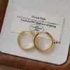 Pendientes de Aro Minimalistas de Moda Transfronteriza Europea y Americana con Aguja de Plata 925, Lujo Ligero, Sensación de Alta Gama, Pinzas para Orejas y Accesorios para Orejas Versátiles