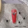 O novo colar francês de diamantes terminou a arte do prego, pilha de brocas, flash, pilha de brocas, decorações de unhas com acessórios