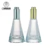 Atacado Frasco de Vidro Cônico de 15ml Frasco de Perfume Triângulo Frasco de Óleo Essencial com Bola Frasco Conta-gotas Cosmético Frasco Gotejador