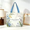Bolsa Tote Doce Jardim de Primavera, Bolsa Estilosa de Desenho Animado para Mulheres, Bolsa Versátil de Lona, Bolsa de Ombro com Abertura Superior para o Dia a Dia