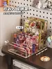 Soporte de Exhibición Acrílico para Papel de Colores, Organizador Acrílico de Escritorio para Tarjetas, Sin Cubierta