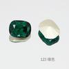 Dongzhou Diamante Esmeralda Cristal Uñas Arte Diamante Destellante Seleccionado Vidrio K9 Diamante Ovalado Forma Especial Collar Pendientes Accesorios de Joyería