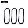 Fabricante en stock, cadena de cuentas de pintura de color caramelo, etiqueta adhesiva, cadena de cuentas de metal de hierro para bricolaje, 2,4 mm * 12