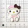 Accesorios de Resina DIY Pegamento de Crema Pasadores Caseros Llaveros Fundas de Teléfono Decoraciones para Zapatos Tarjeta Grande Sentado Gato Fresa