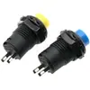 Interruptor de botón redondo DS-425, apertura de 12.5MM, con bloqueo, autoblocante, no autoblocante, botón de reinicio automático, disponible en rojo, verde, azul, amarillo y negro