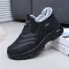 Botas de Nieve de Invierno para Hombre Zapatos de Algodón Zapatos Casuales de Moda Cálidos con Felpa Antideslizantes Zapatos Perezosos Estilo Nuevo