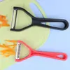Ferramenta de Cozinha 2 em 1 Dupla Face Descascador de Frutas e Legumes, Faca Descascadora Multifuncional, Descascador de Frutas de Aço Inoxidável