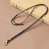 Cordón de Cuerda Milanesa Fino y Suave de 2 mm para Adultos, Niños y Bebés, Cordón de Cuero para Hombres y Mujeres, Colgante de Jade, Cordón para Collar de Oro