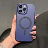 Funda magnética de TPU ultrafina mate para teléfono, adecuada para Apple 17Promax, agujero fino 16, moderna 11/12/13, funda suave