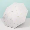 Paraguas de Caucho Negro Plegable Automático para Sol y Lluvia Doble Propósito Protección UV Parasol Paraguas Solar Avanzado Regalos al por Mayor