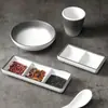 Restaurante de panela quente de melamina Mesa louça tigela de sopa de plástico tigela de arroz Xícara colher prato para molho de churrasco tempero tigela pequena comercial