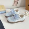 Zapatos Blancos Versátiles de Diseño de Nicho con Campana Transpirables Zapatillas de Suela Gruesa de Moda para Mujer Novedad Primavera y Verano 2025 Be-6890