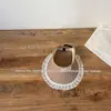 Visera Simple con Ribete de Encaje para Niñas, Sombrero de Sol de Playa de Ala Ancha para Bebé de Verano, Sombrero para el Sol