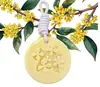 Tabletas de Cera Aromaterapia Glow de Ámbar de Durazno Eliminación de Olores de Armario Closet Dormitorio Fragancia Duradera Colgante Aromático con Relieve de Flor de Durazno