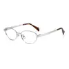 Gafas Ultraligeras de Titanio Puro con Protección contra Luz Azul, Montura Grande Ojo de Gato 57 para Mujer, Bx7002, Estilo Old Money con un Toque Cool, Se Pueden Adaptar con Lentes Graduados, 98762