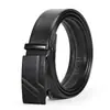 Cinturón para Hombre, Negro Electroforesis, Hebilla Automática de Hierro, Artículo Popular de Comercio Electrónico Transfronterizo, En Stock, Al Por Mayor, Logo Personalizable, Versátil, Casual