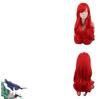 Peluca Cosplay Peluca La Sirenita Peluca Princesa Ariel Cabello Rojo Largo Rizado Peluca Anime Tocado