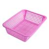 Cesta de Plástico Rectangular Colorida Almacenamiento de Cocina Hogar Cesta Escurridora de Frutas y Verduras Cesta de Clasificación de Comercio Electrónico Cesta para Lavar Verduras