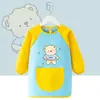 Delantal de pintura para niños, impermeable y resistente a la suciedad, bata de pintura para bebé, babero de alimentación para jardín de infantes, delantal para bebé para comer