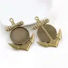 Time Gem 20mm Diâmetro Interno Liga Pingente Base Jóias DIY Base Acessórios