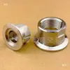 Conector de rosca interna a vácuo KF, aço inoxidável 304 adaptador de rosca interna para manômetro de pressão a vácuo de conexão rápida, KF16, 25, 40