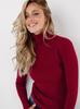 Ropa de Punto de Cuello Alto Transfronteriza Camisa de Fondo Tejida Europea y Americana 2025 Amazon Otoño Ropa de Punto Jersey de Cuello Alto Ropa de Punto para Mujer