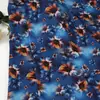 Tela de Acetato Satén Estampada Fragancia Girasol Dorado de Aguas Profundas Ropa Cheongsam para Mujer Tela Estampada Floral en Stock