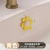 Tampão de ralo pequeno em formato de flor de silicone para lavatórios, filtro de pia, dispositivo anti-entupimento, retém detritos, cabelos e joias