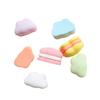 Acessórios de resina DIY Tridimensional Branco Nuvem Creme Cola Celular Shell Decoração Chaveiro Pingente Geladeira Adesivo Patch