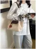 Bolso tote transfronterizo minimalista con estampado de dragón y correa larga para el hombro, edición de aniversario, diseño de patchwork, estilo de nicho, bolso de mano y bolso de hombro versátil