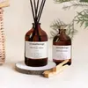 Botella de Vidrio Marrón para Aromaterapia, Frasco de Vidrio Opaco a la Luz, Botella de Difusor de Varillas de Alto Nivel sin Llama, Botella de Fragancia para Dormitorio del Hogar