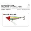 Señuelo para Pesca de Orilla: Señuelo de Jigging de Plomo con Plumas de 7-20g con Anzuelo con Ranura de Sangre para Pescar Cabeza de Serpiente y Lubina Negra en Agua Dulce y Salada