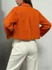 Chaqueta de Mezclilla Moderna de Corte Holgado para Mujer, Fuente Transfronteriza Europea y Americana