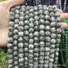 Cuentas Sueltas de Piedra Natural, Cuentas Redondas de Piedra Sésamo Blanco, Accesorios para Joyería DIY, Cuentas para Pulseras, Productos Semiacabados al por Mayor