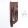 Pantalones cálidos de una pieza para mujer, otoño e invierno, nuevos, de cintura alta, protección de rodilla, forro polar de doble cara, parche de terciopelo, pantalones de otoño, protección de cintura, pantalones de capa base