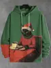 Moletom com Capuz Masculino Outono/Inverno Transfronteiriço com Estampa Digital 3D Pulôver Casaco Hoodie Casual Esportivo Masculino