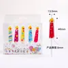 Lindo Dibujo Animado Bebé Primer Cumpleaños Llama de Vela Patrón de Estrellas Decoración de Pastel Inserto Fabricante Mayorista