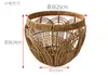 Cesta de Armazenamento Trançada em Rattan Sintético para Acampamento Direto da Fábrica Cesta de Frutas Oca para Casa Conjunto de Acabamento para Livros e Miudezas de Mesa Trançado em PP