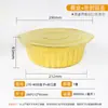 Caja de Lata de Papel de Aluminio Bandeja para Hornear Redonda 197/1430ml Olla de Papel de Aluminio Desechable Olla Caliente Caja de Almuerzo Horno de Aluminio Hogareño