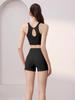 Conjunto Casual de Verano para Mujer con Copas Fijas, de Cintura Alta, Levanta Glúteos, Adecuado para Deportes, Yoga, Ciclismo, Pilates Profesional y Correr