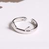 Anillo pata de gato Plata abierto Anillo gato Anillo lindo mascota anillo oreja de gato lindo Anillo Totoro venta al por mayor