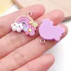 Colgante de Resina de Dibujos Animados Transfronterizo Nube Arcoíris Dulce Estrella Colgante Hecho a Mano DIY Colgante para Collar Pendientes Accesorios de Joyería