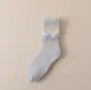 Calcetines de Coral para Hombre de Caña Media para el Hogar Otoño e Invierno Espesos Forrados de Polar Cálidos de Rizo Calcetines de Felpa para Dormir