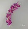 Fio de Flores de Orquídea Simuladas Corrente de 37cm Flor Artificial Flor de Lanterna de Flor DIY Flor Combinando Peruca de Flor Headwear Decoração de Roupa Adereço Flor