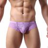 Hauser Comercio Exterior Pantalones Cortos de Encaje para Hombre Bóxers Sexy Transparentes Ropa Interior para Hombre Pantalones B112