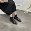 Zapatos Pequeños de Cuero Estilo Británico para Mujer Otoño 2025 Nuevos Zapatos Perezosos de Tacón Bajo Estilo Coreano Versátiles de Tacón Grueso Zapatos de Charol Universitarios para Mujer