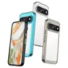 Adecuado para Funda de Teléfono Móvil Pixel11, Funda Protectora Google 11Pro, 11Pro XL Colorida Anticaídas TPU+PC Cubierta Completa