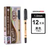 Jinwannian Caneta Esferográfica Lisa 1.0mm Tinta à Base de Óleo Ponta Grossa Caneta de Óleo Média Azul Vintage Caneta Esferográfica Original Vermelha