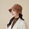Estilo Occidental ~ Sombreros de Lana Otoño e Invierno para Mujeres de Mediana Edad y Mayores, Cálidos Sombreros de Pescador para Madres, Abuelas y Señoras Mayores
